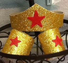 Wonder Woman Full Costume with bra cups sewed