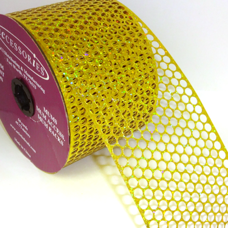 Silver holographic honey comb