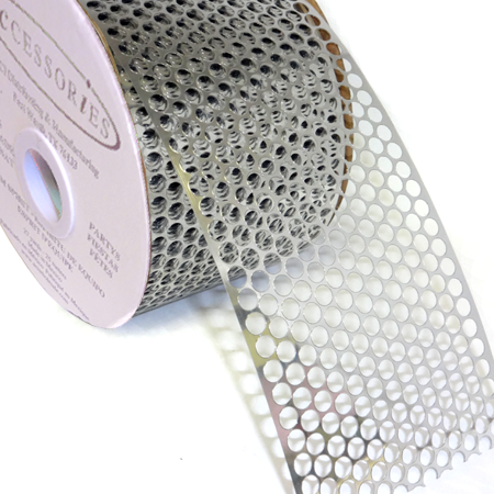 Silver holographic honey comb