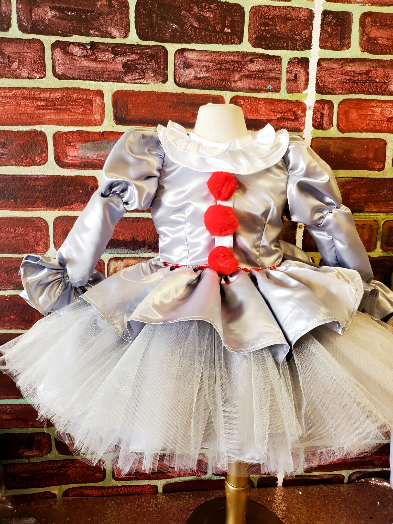 Pennywise Satin Dress with tulle
