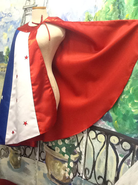Wonder Woman Inspired  Cape in stock ready to ship