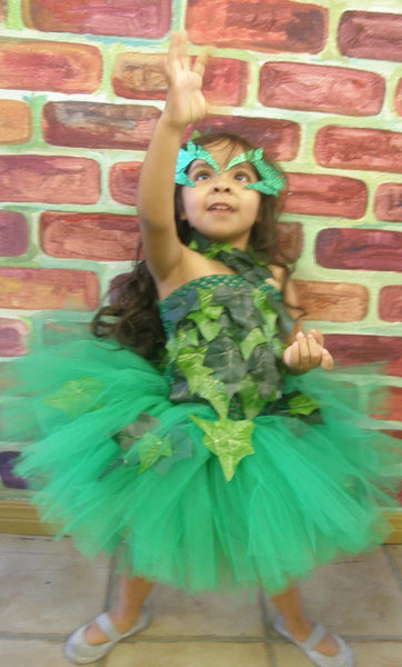 Poison Ivy crochet tutu dress  costume complete