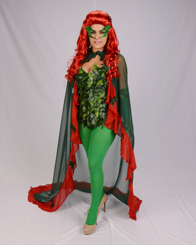 Uma Thurman inspired  Cape, Super hero cape, comic con, poison ivy cape