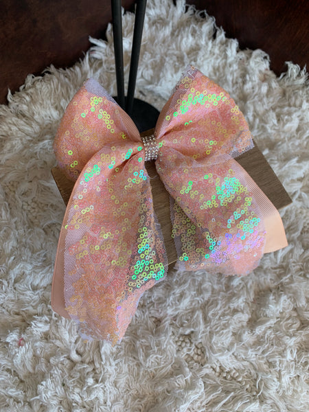 Sequin bow small sequin